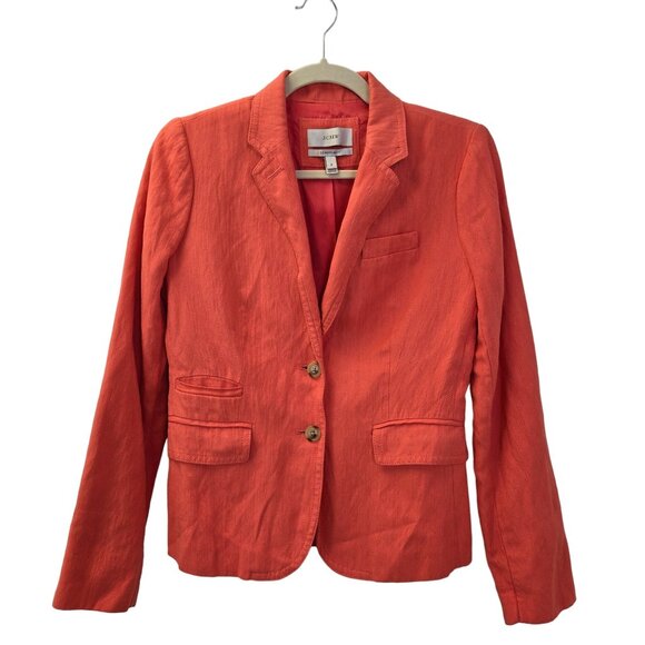 J. Crew Schoolboy Viscose Blend Blazer Size 2 - Picture 1 of 7